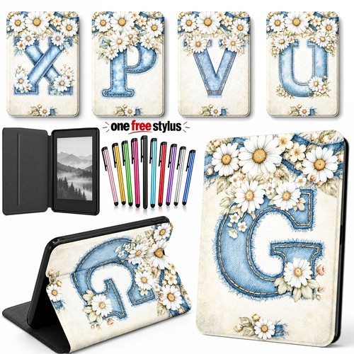 Daisy alphabet leather case - daisy,