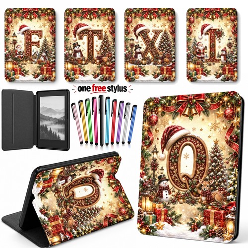 Xmas initials leather tablet - xmas,