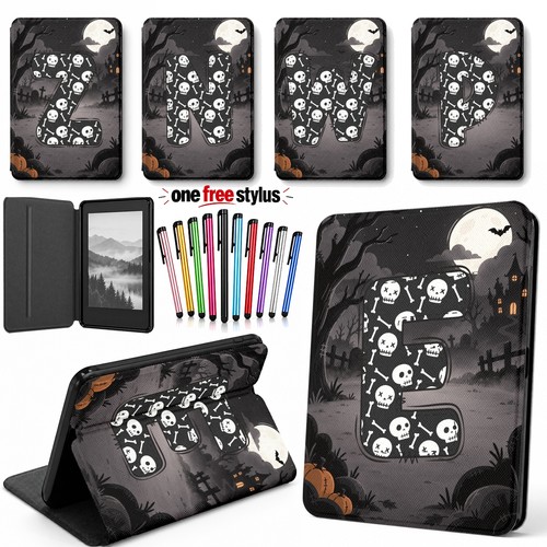 Skull alphabet initial leather - initial,